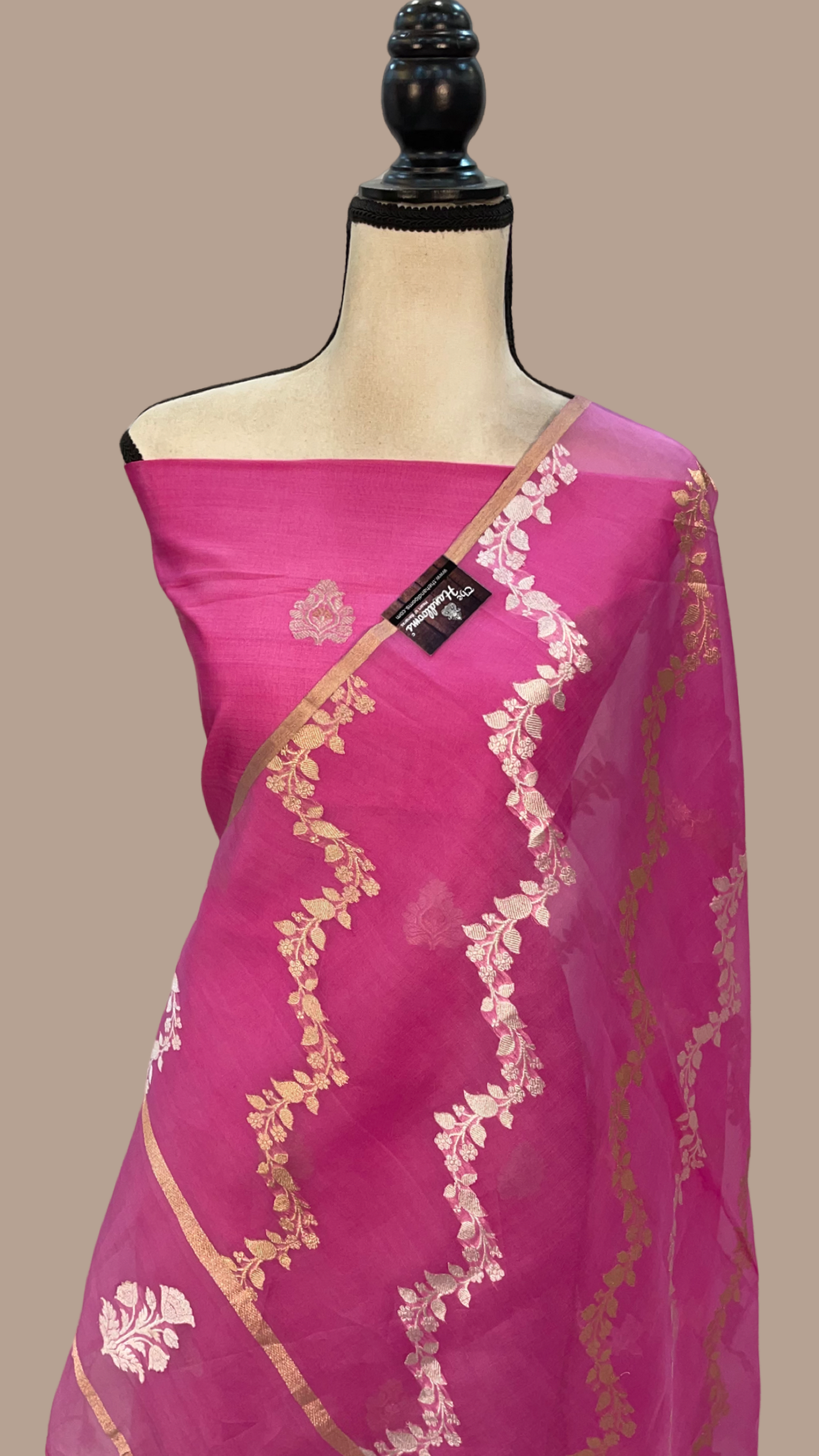 Katan Silk Handlooms Banarasi Dress material With Organza Dupatta