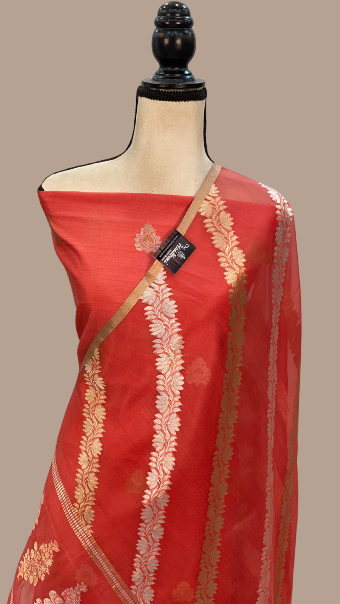 Katan Silk Handlooms Banarasi Dress material With Organza Dupatta