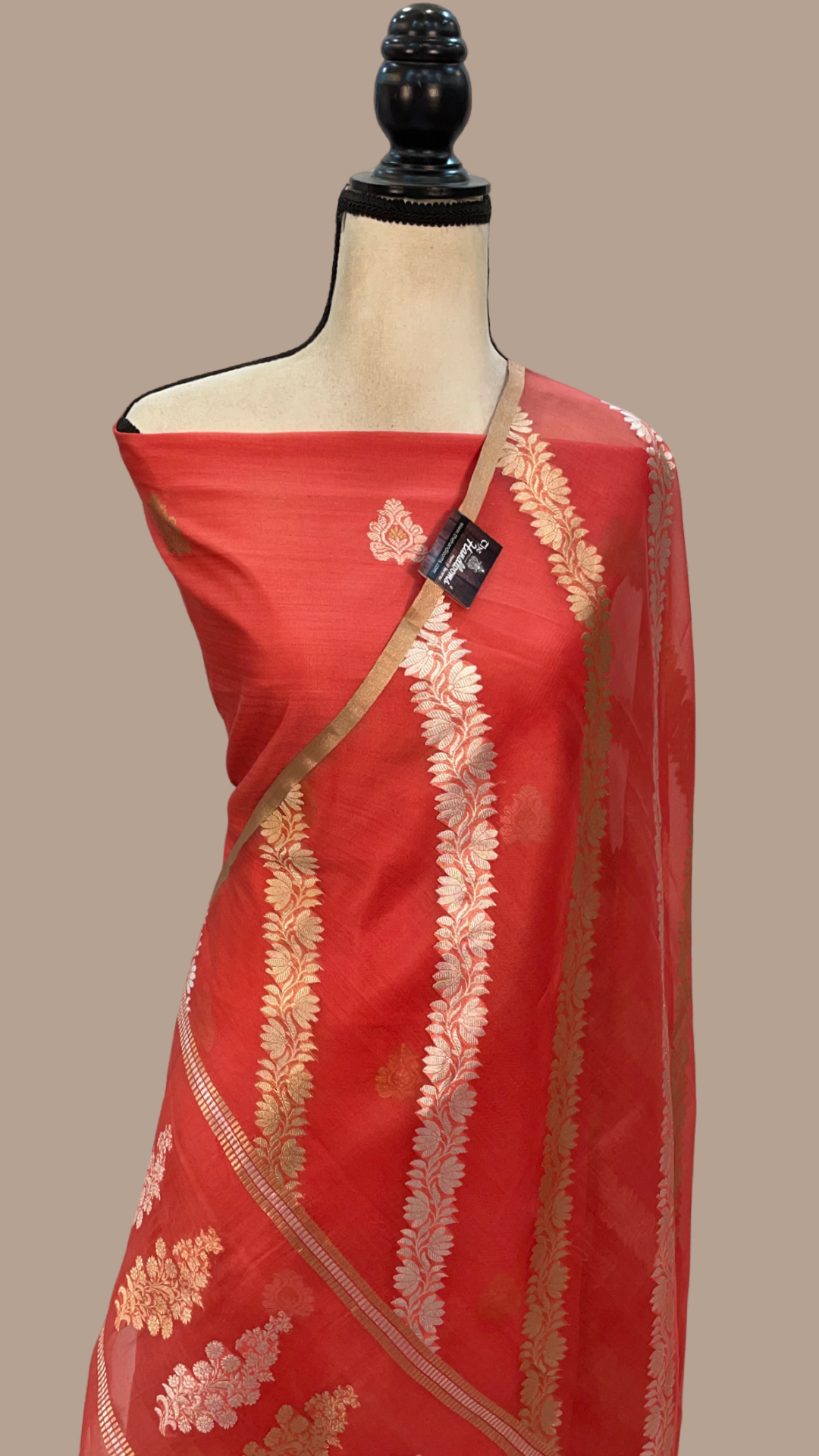 Katan Silk Handlooms Banarasi Dress material With Organza Dupatta